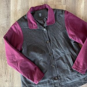 Eleventy Wool Colorblock Bomber Jacket